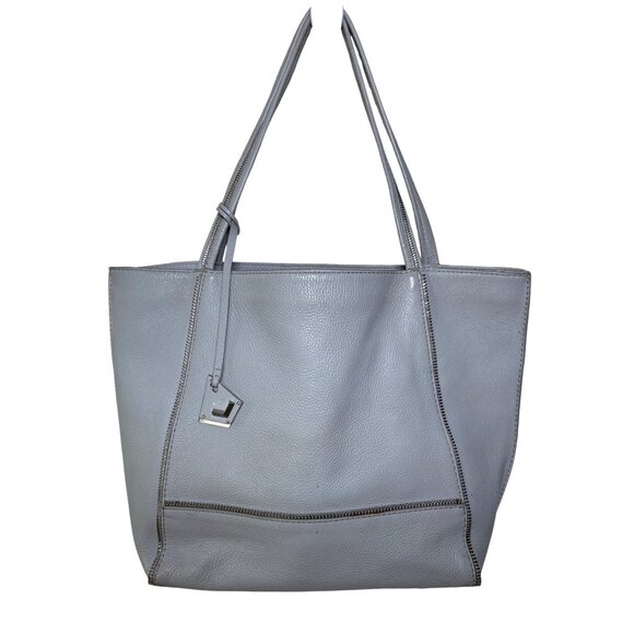 Botkier Soho Pebbled Gray Leather Tote Handbag‎ Large 18" X 13 Carry On - Picture 1 of 12
